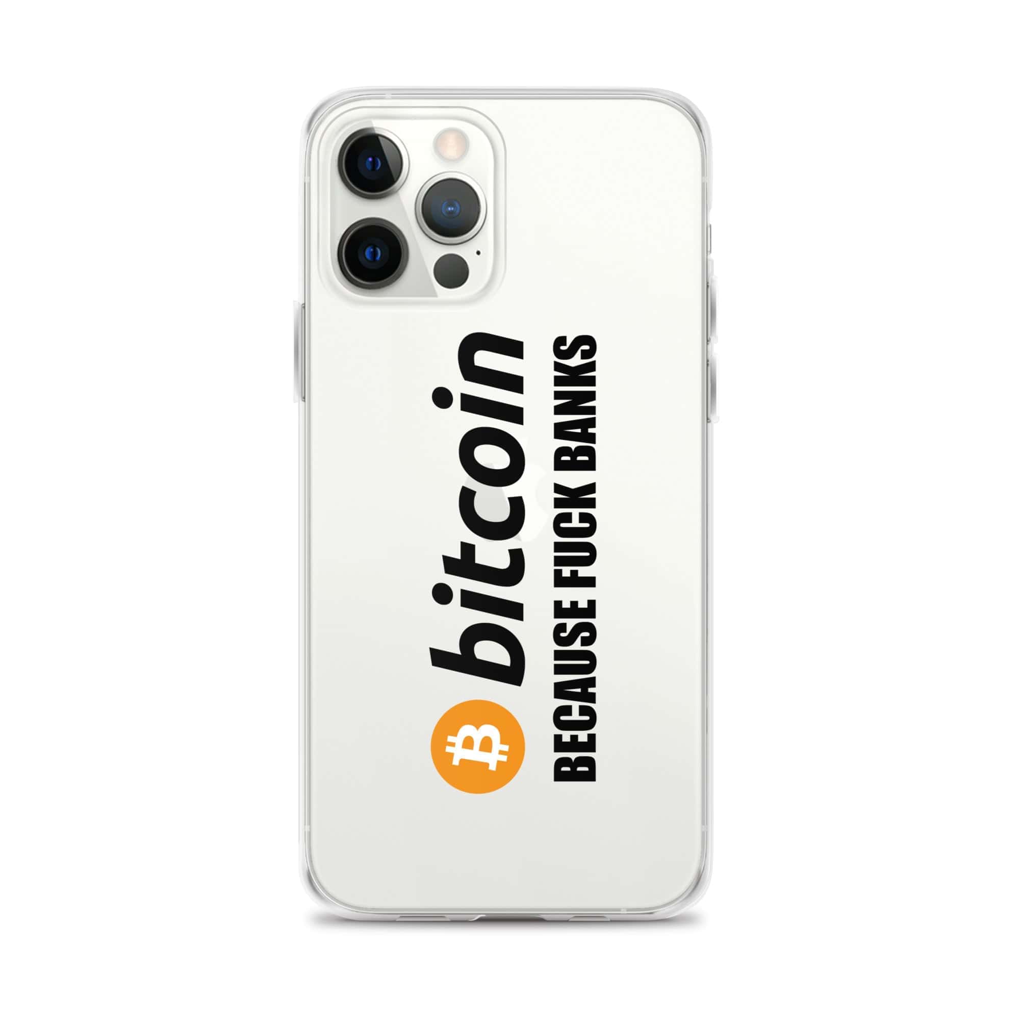 Cover Trasparente iPhone® Bitcoin Fuck Banks-Smartphone-Biiply-iPhone 12 Pro Max-Biiply