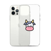 Cover Trasparente iPhone® Cow Face-Smartphone-Biiply-Biiply