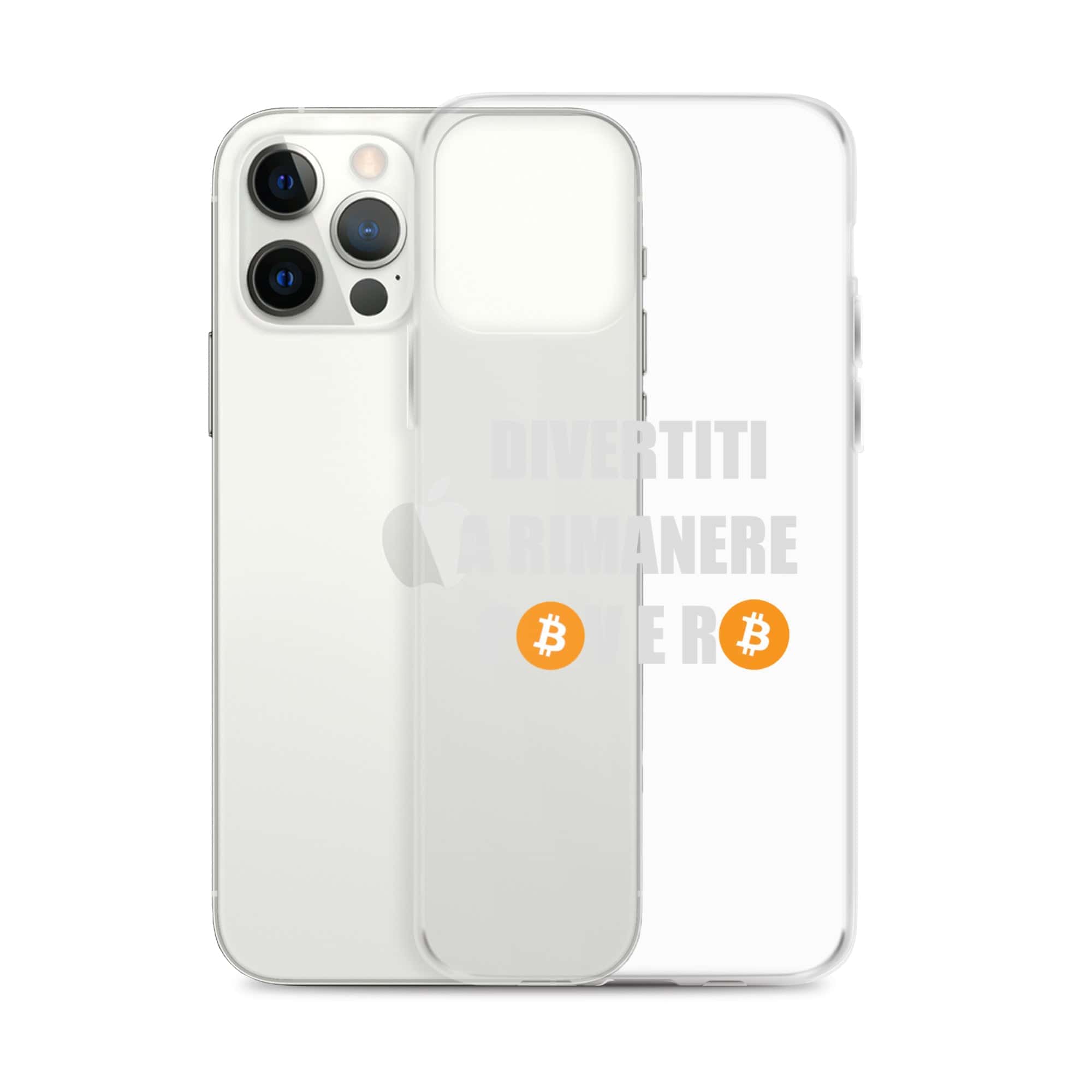 Cover Trasparente iPhone® Divertiti a Rimanere Povero-Smartphone-Biiply-Biiply