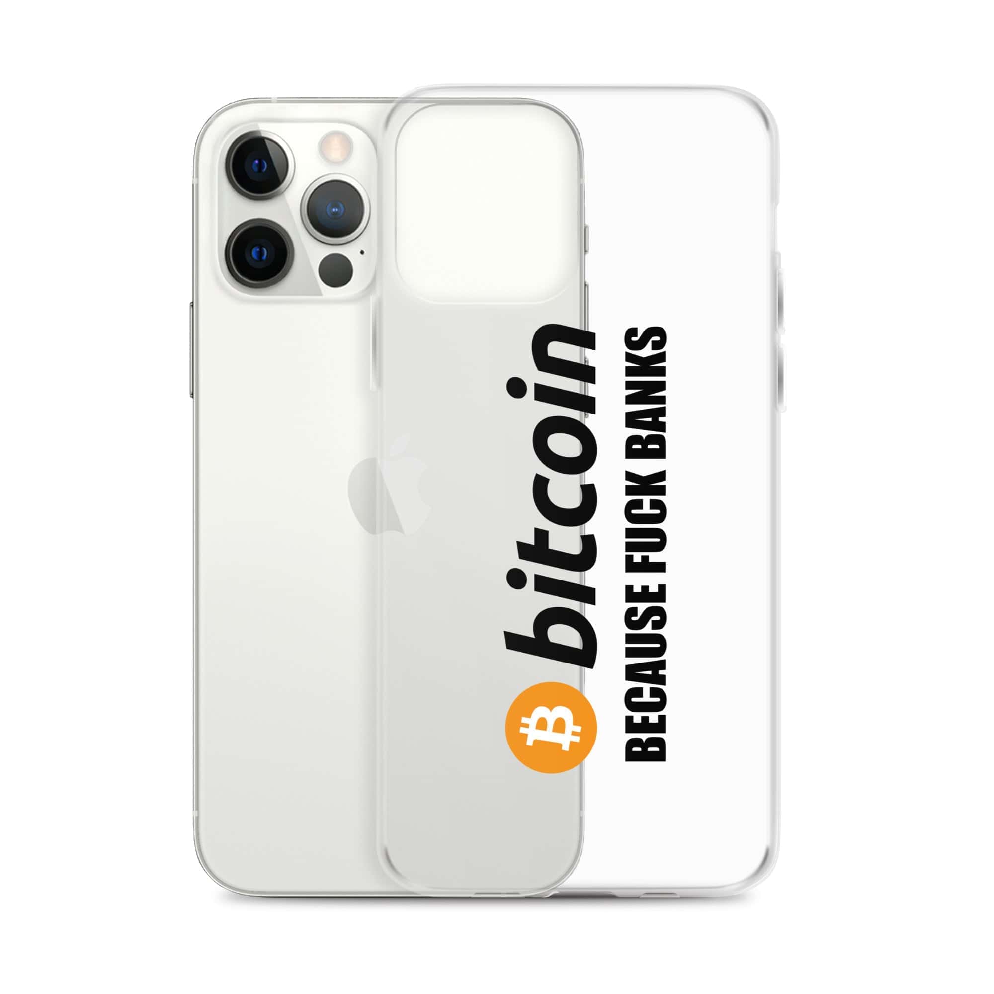 Cover Trasparente iPhone® Bitcoin Fuck Banks-Smartphone-Biiply-Biiply