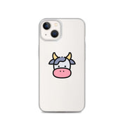 Cover Trasparente iPhone® Cow Face-Smartphone-Biiply-iPhone 13-Biiply