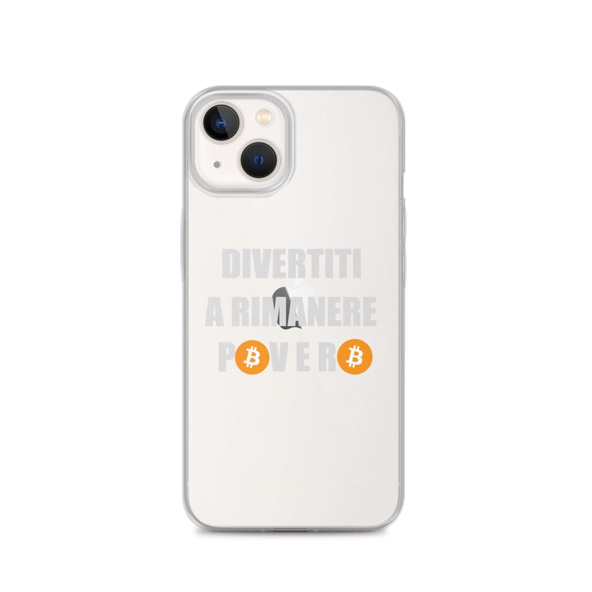 Cover Trasparente iPhone® Divertiti a Rimanere Povero-Smartphone-Biiply-iPhone 13-Biiply