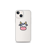 Cover Trasparente iPhone® Cow Face-Smartphone-Biiply-iPhone 13 mini-Biiply