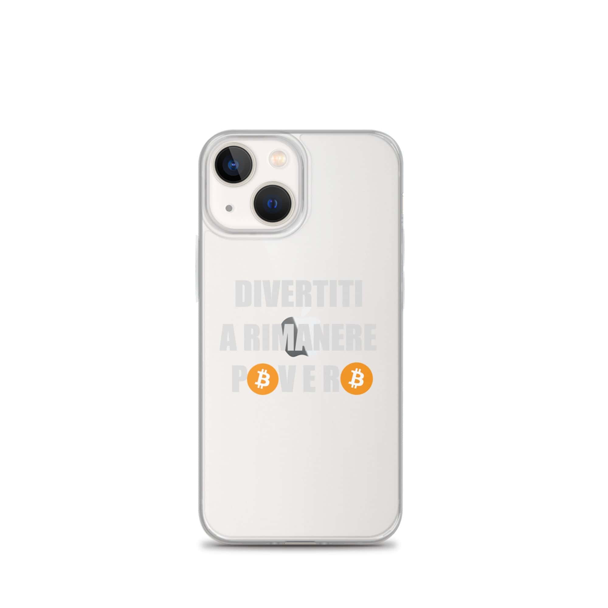 Cover Trasparente iPhone® Divertiti a Rimanere Povero-Smartphone-Biiply-iPhone 13 mini-Biiply