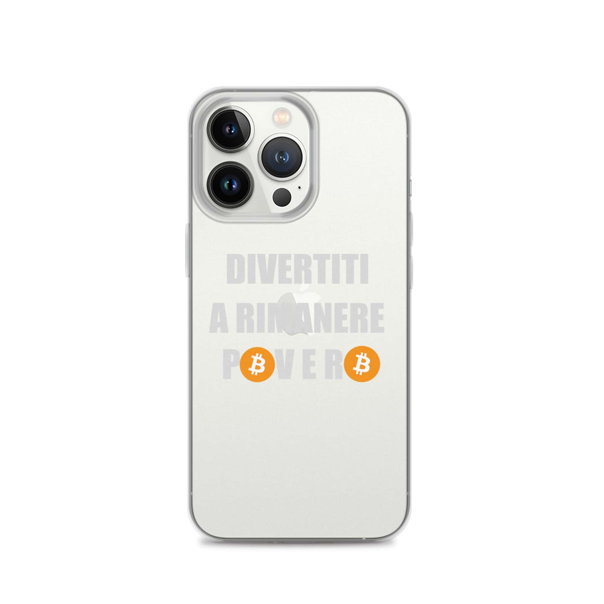Cover Trasparente iPhone® Divertiti a Rimanere Povero-Smartphone-Biiply-iPhone 13 Pro-Biiply