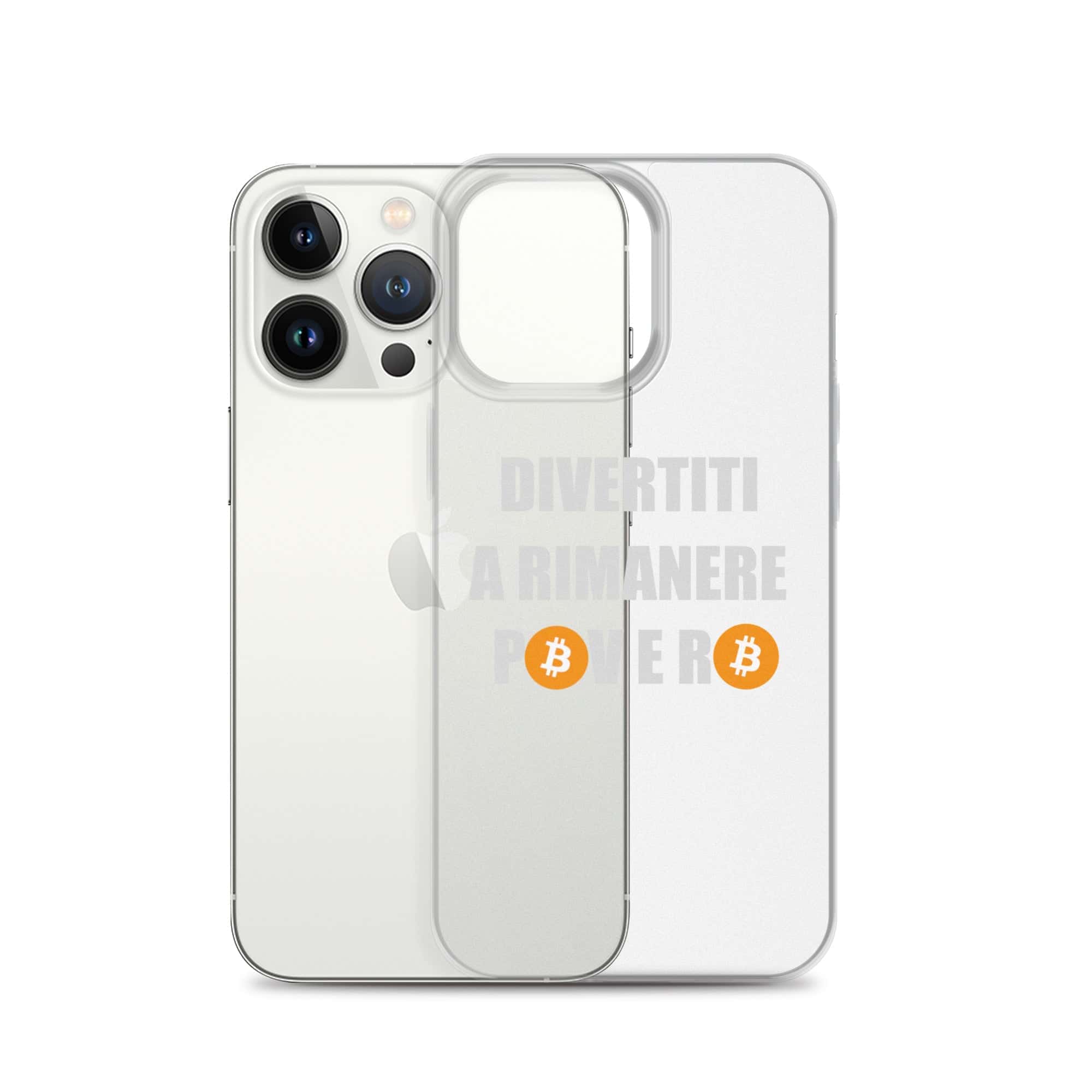 Cover Trasparente iPhone® Divertiti a Rimanere Povero-Smartphone-Biiply-Biiply