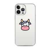 Cover Trasparente iPhone® Cow Face-Smartphone-Biiply-iPhone 13 Pro Max-Biiply