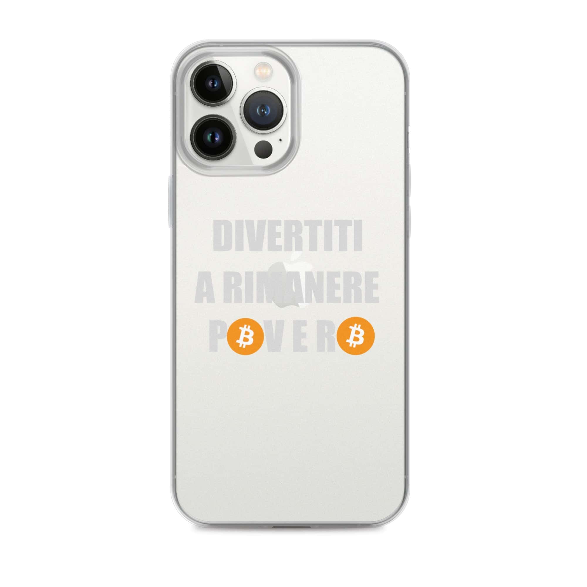 Cover Trasparente iPhone® Divertiti a Rimanere Povero-Smartphone-Biiply-iPhone 13 Pro Max-Biiply