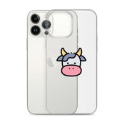Cover Trasparente iPhone® Cow Face-Smartphone-Biiply-Biiply
