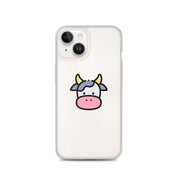 Cover Trasparente iPhone® Cow Face-Smartphone-Biiply-iPhone 14-Biiply