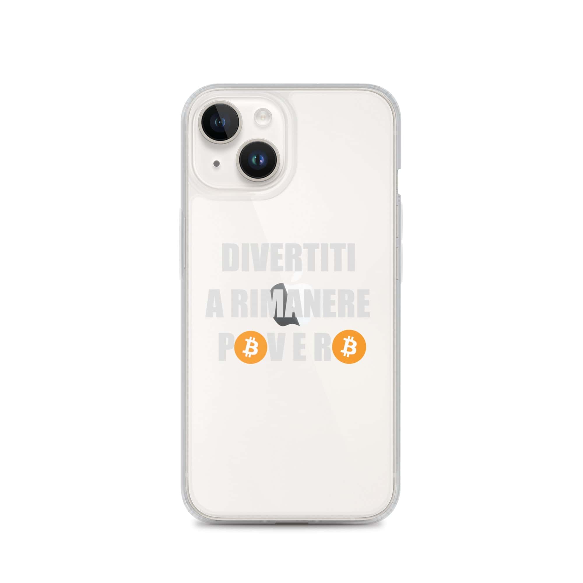 Cover Trasparente iPhone® Divertiti a Rimanere Povero-Smartphone-Biiply-iPhone 14-Biiply