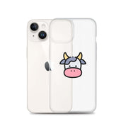 Cover Trasparente iPhone® Cow Face-Smartphone-Biiply-Biiply