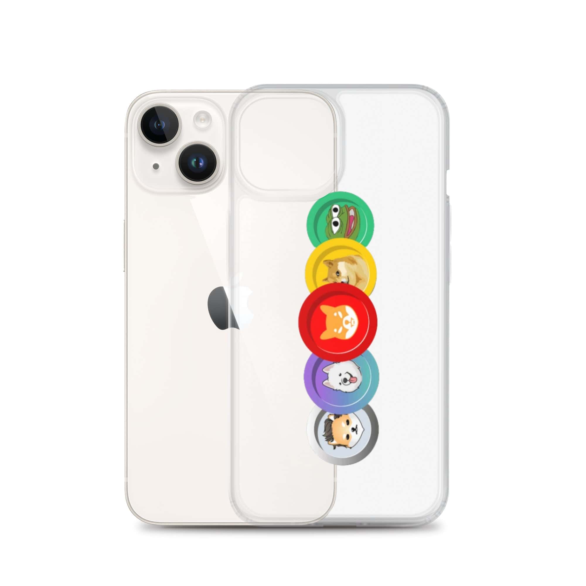 Cover Trasparente iPhone® MemeCoin-Smartphone-Biiply-Biiply
