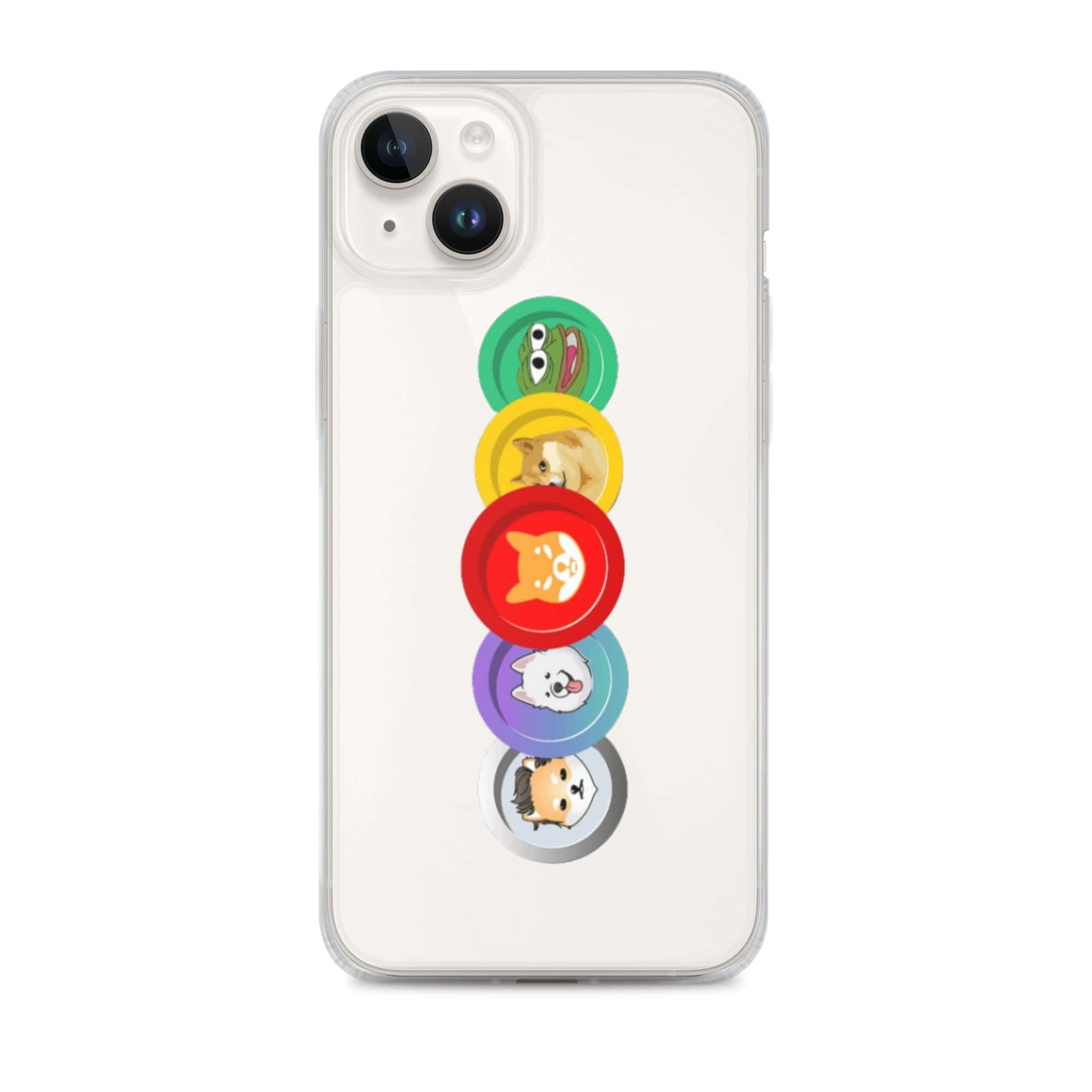 Cover Trasparente iPhone® MemeCoin-Smartphone-Biiply-iPhone 14 Plus-Biiply