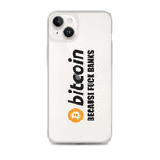 Cover Trasparente iPhone® Bitcoin Fuck Banks-Smartphone-Biiply-iPhone 14 Plus-Biiply