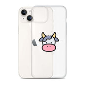 Cover Trasparente iPhone® Cow Face-Smartphone-Biiply-Biiply