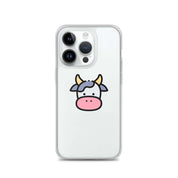 Cover Trasparente iPhone® Cow Face-Smartphone-Biiply-iPhone 14 Pro-Biiply