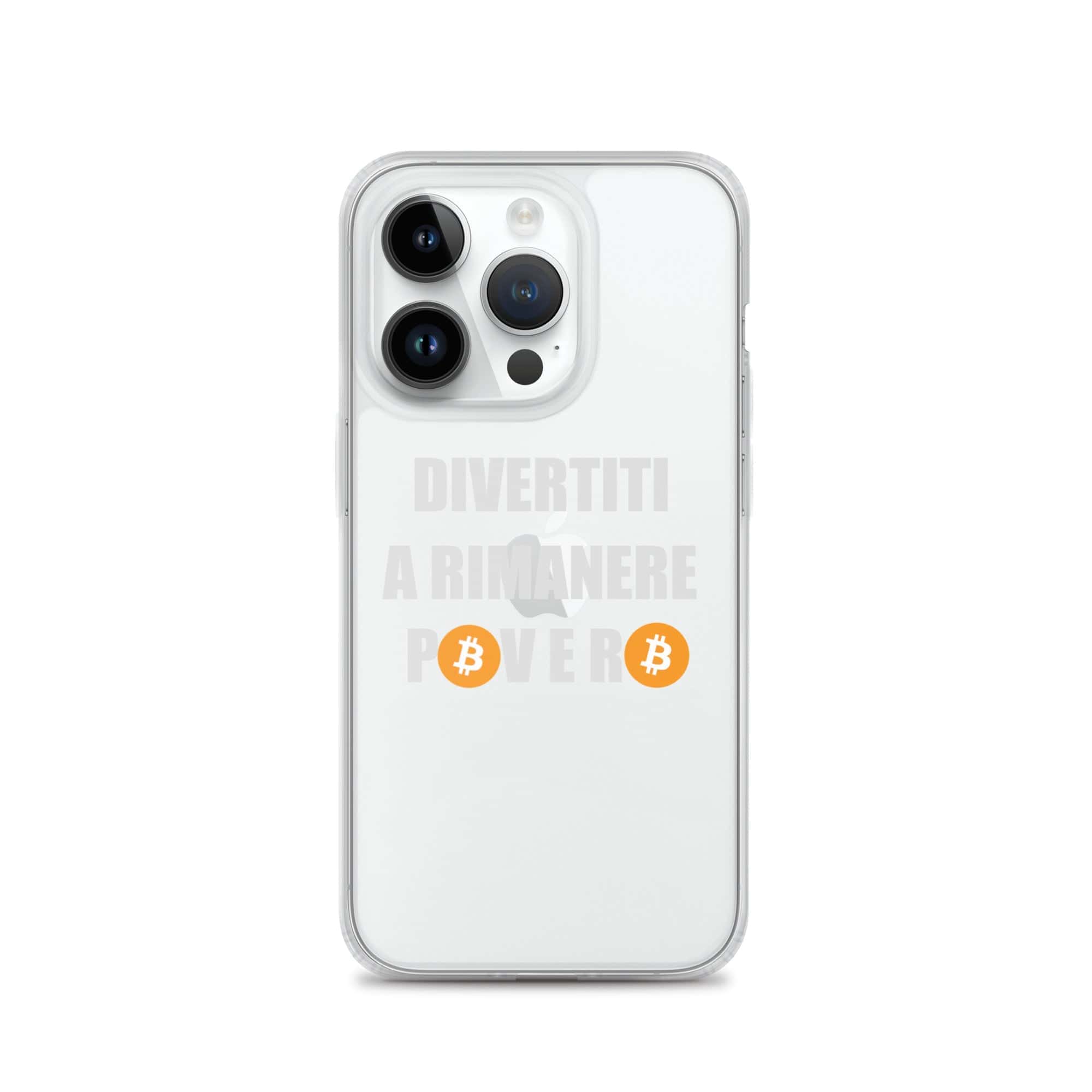 Cover Trasparente iPhone® Divertiti a Rimanere Povero-Smartphone-Biiply-iPhone 14 Pro-Biiply