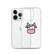 Cover Trasparente iPhone® Cow Face-Smartphone-Biiply-Biiply