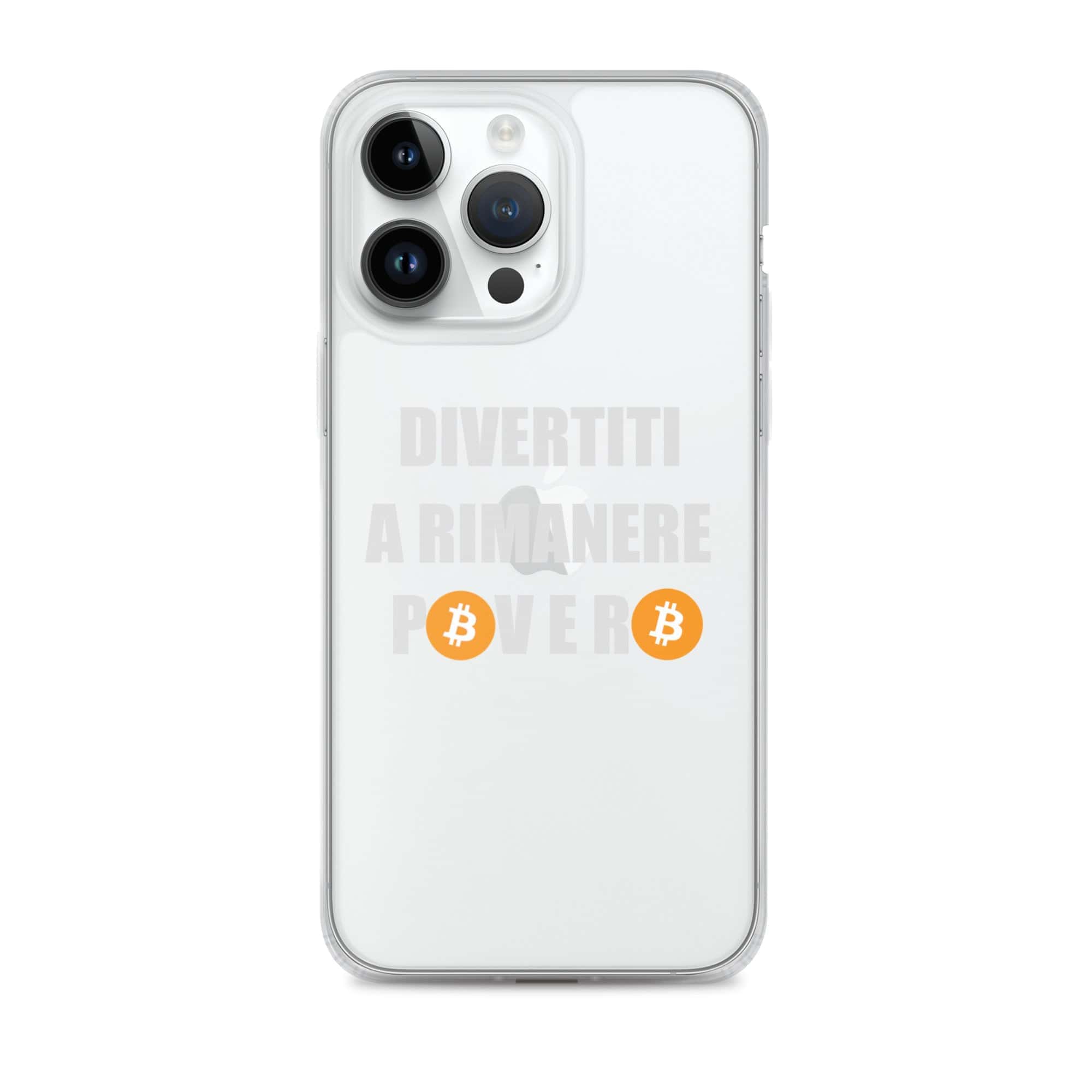 Cover Trasparente iPhone® Divertiti a Rimanere Povero-Smartphone-Biiply-iPhone 14 Pro Max-Biiply