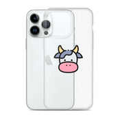 Cover Trasparente iPhone® Cow Face-Smartphone-Biiply-Biiply