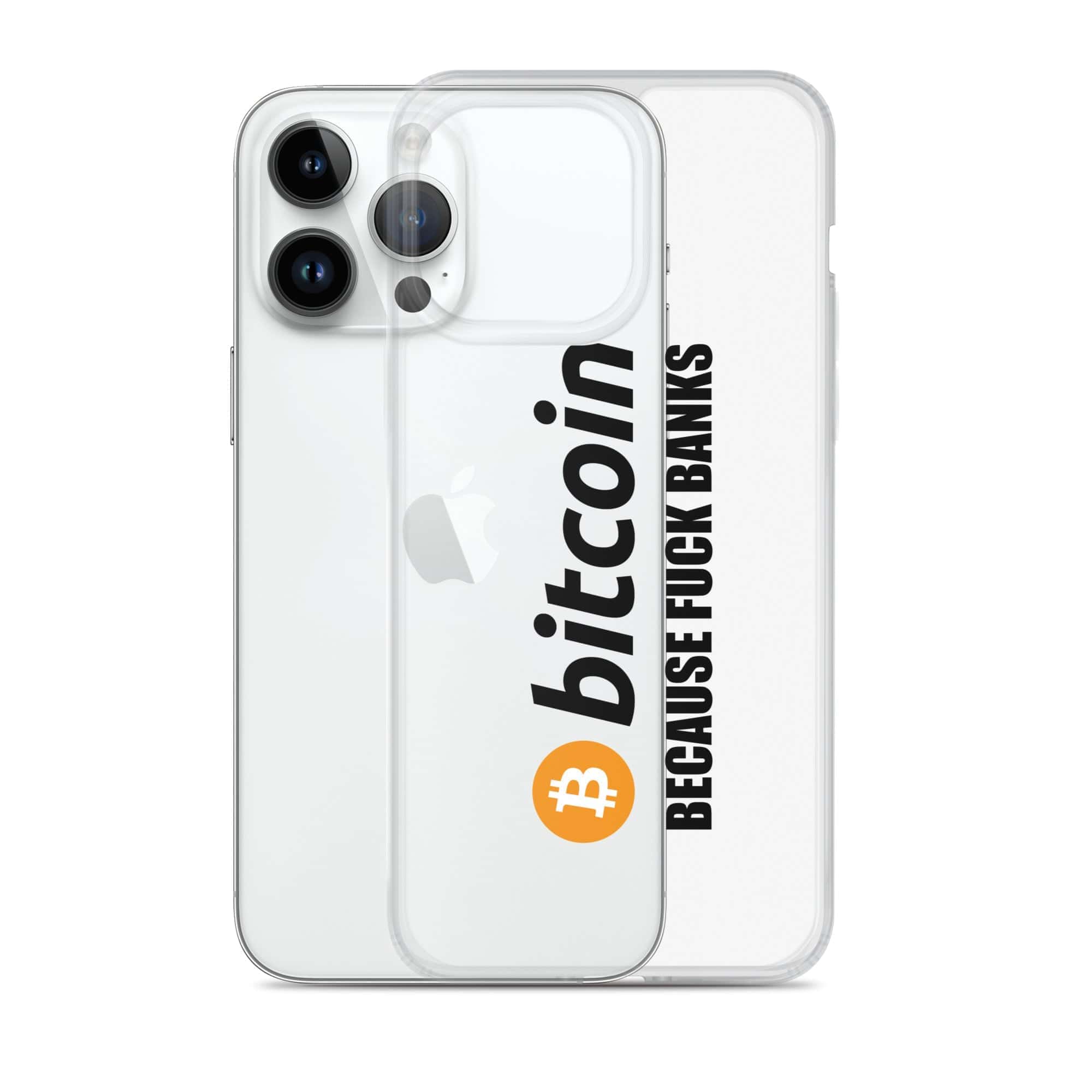 Cover Trasparente iPhone® Bitcoin Fuck Banks-Smartphone-Biiply-Biiply