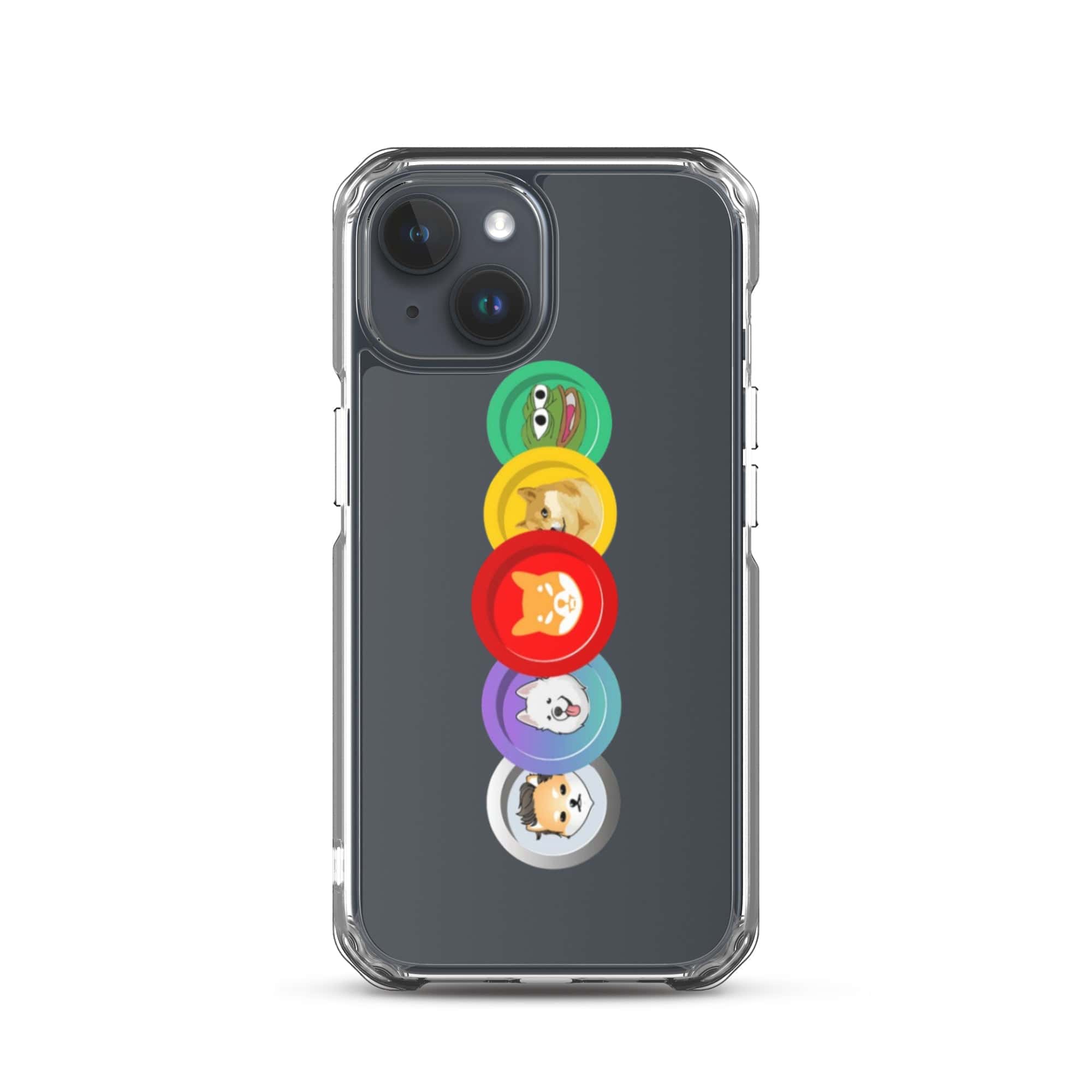 Cover Trasparente iPhone® MemeCoin-Smartphone-Biiply-iPhone 15-Biiply