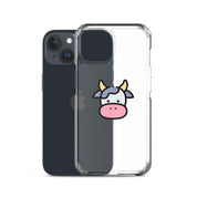 Cover Trasparente iPhone® Cow Face-Smartphone-Biiply-Biiply