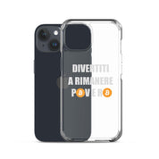Cover Trasparente iPhone® Divertiti a Rimanere Povero-Smartphone-Biiply-Biiply