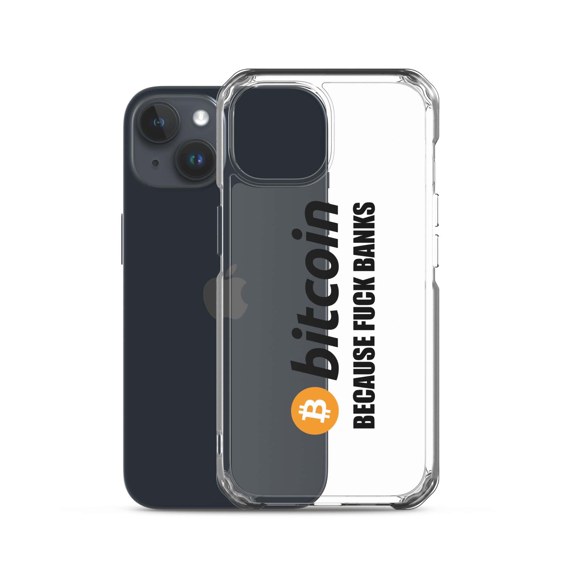 Cover Trasparente iPhone® Bitcoin Fuck Banks-Smartphone-Biiply-Biiply