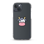 Cover Trasparente iPhone® Cow Face-Smartphone-Biiply-iPhone 15 Plus-Biiply