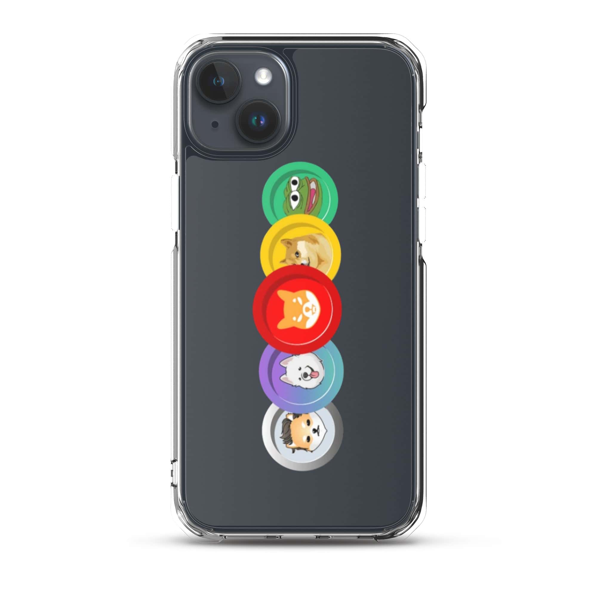Cover Trasparente iPhone® MemeCoin-Smartphone-Biiply-iPhone 15 Plus-Biiply