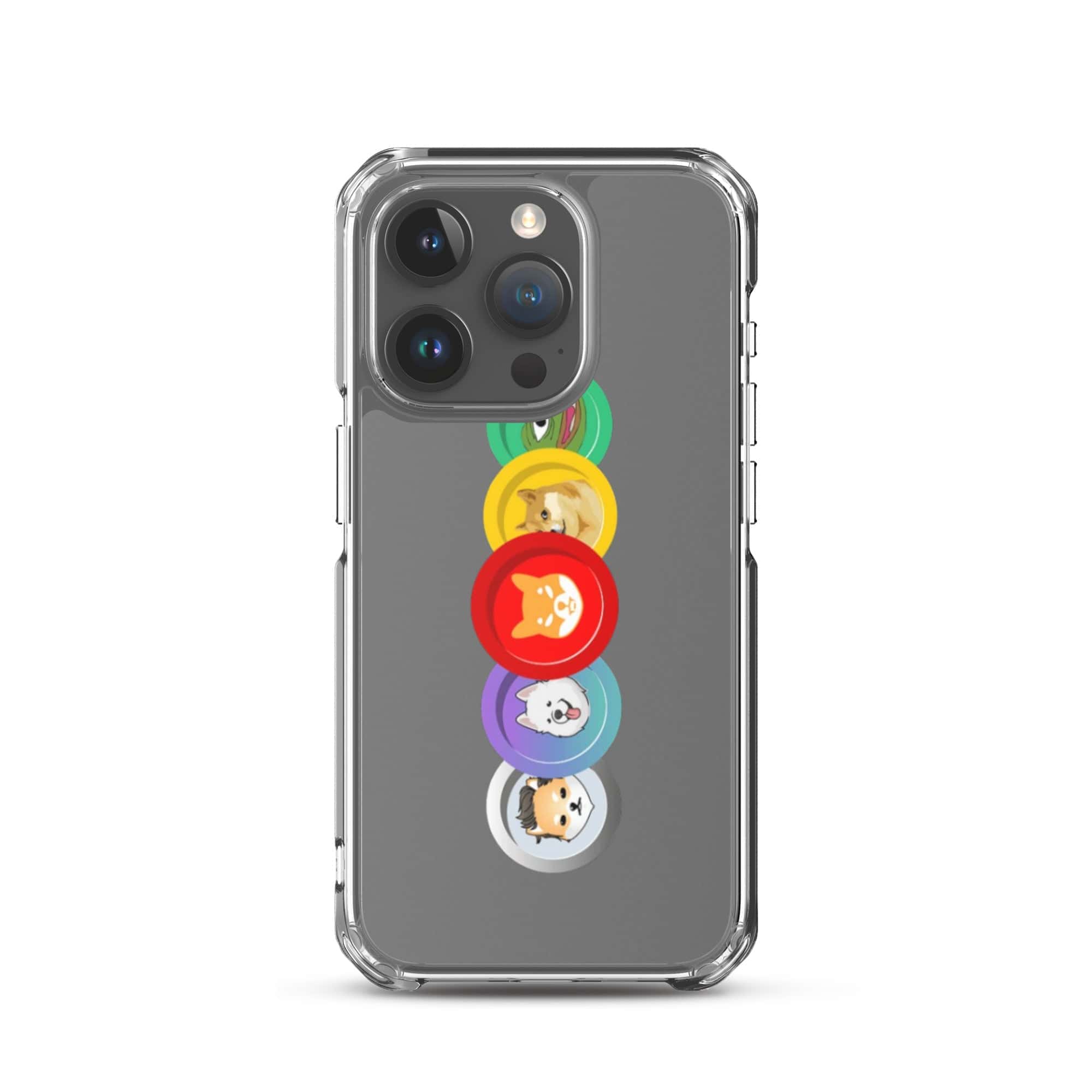 Cover Trasparente iPhone® MemeCoin-Smartphone-Biiply-iPhone 15 Pro-Biiply