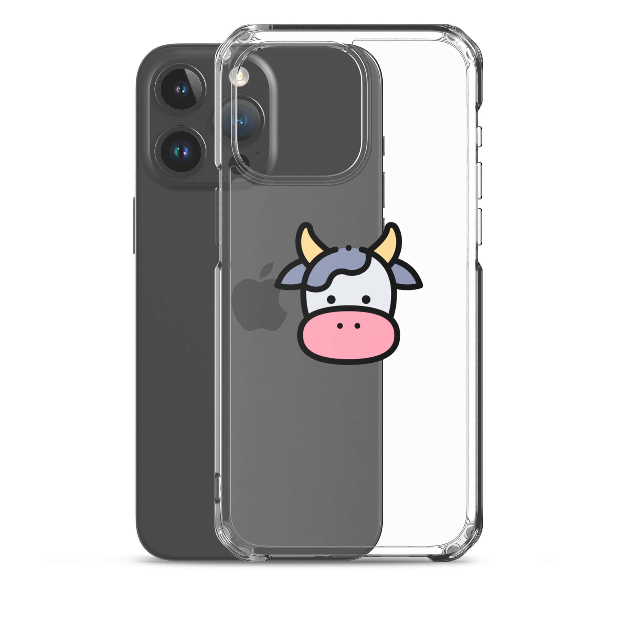 Cover Trasparente iPhone® Cow Face-Smartphone-Biiply-Biiply
