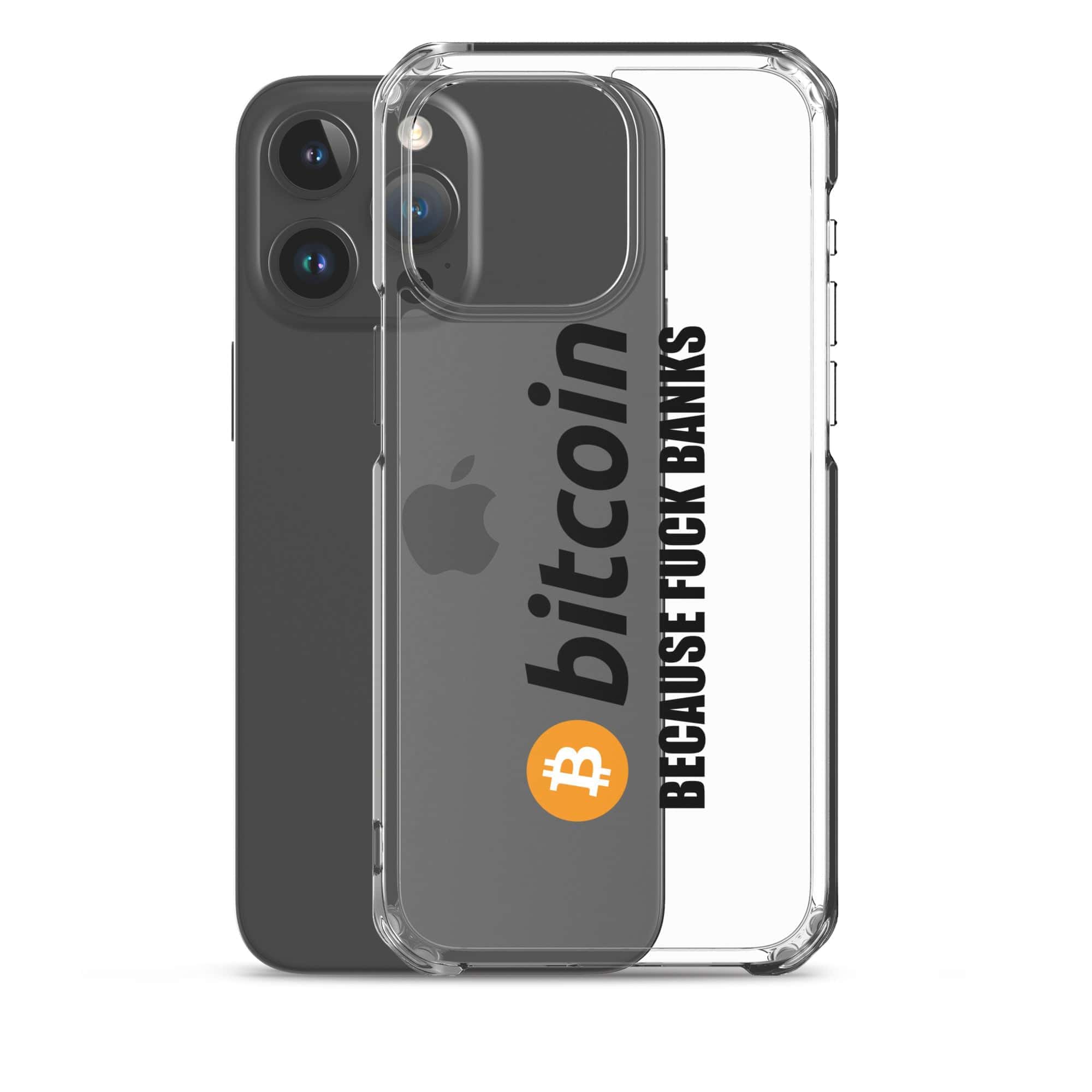 Cover Trasparente iPhone® Bitcoin Fuck Banks-Smartphone-Biiply-Biiply