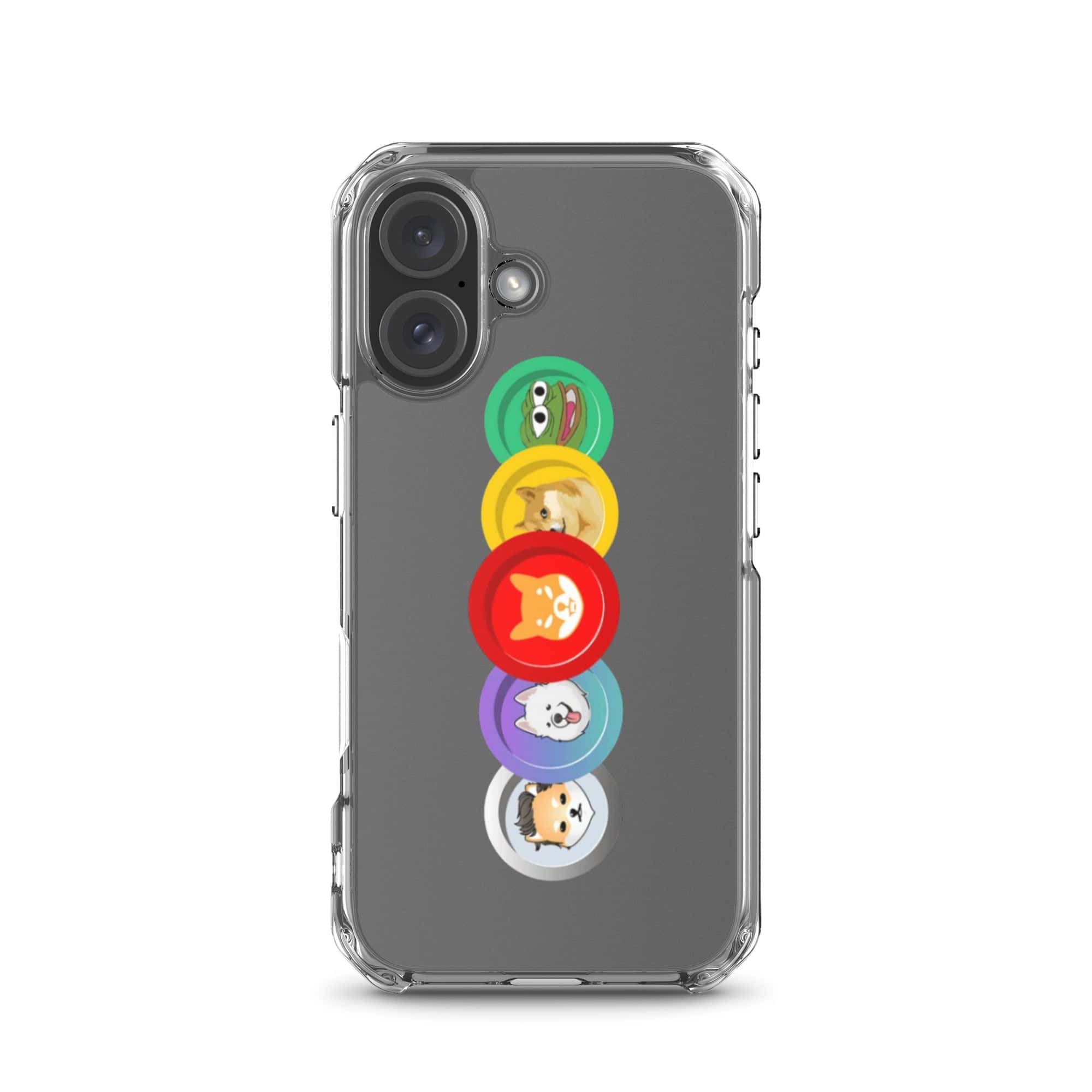 Cover Trasparente iPhone® MemeCoin-Smartphone-Biiply-iPhone 16-Biiply