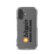 Cover Trasparente iPhone® Bitcoin Fuck Banks-Smartphone-Biiply-iPhone 16-Biiply