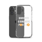 Cover Trasparente iPhone® Divertiti a Rimanere Povero-Smartphone-Biiply-Biiply