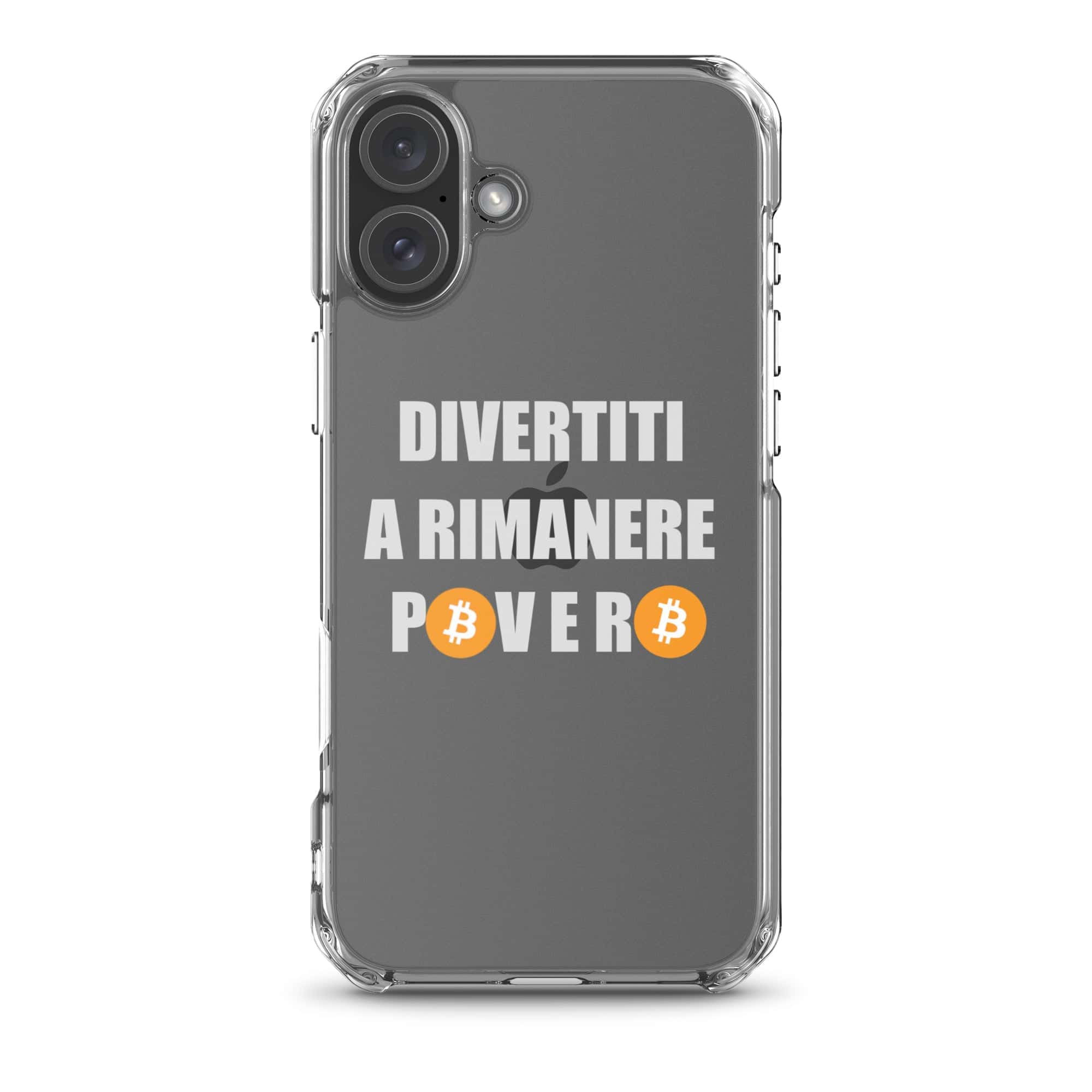 Cover Trasparente iPhone® Divertiti a Rimanere Povero-Smartphone-Biiply-iPhone 16 Plus-Biiply