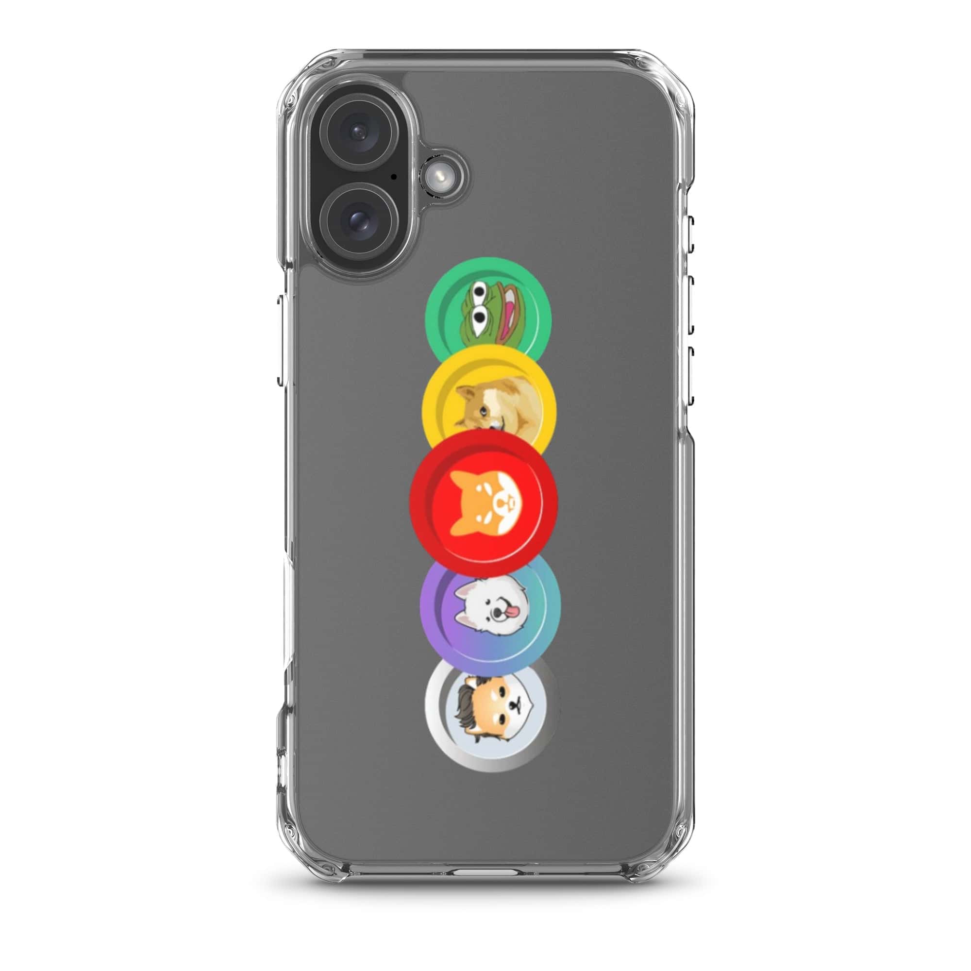 Cover Trasparente iPhone® MemeCoin-Smartphone-Biiply-iPhone 16 Plus-Biiply