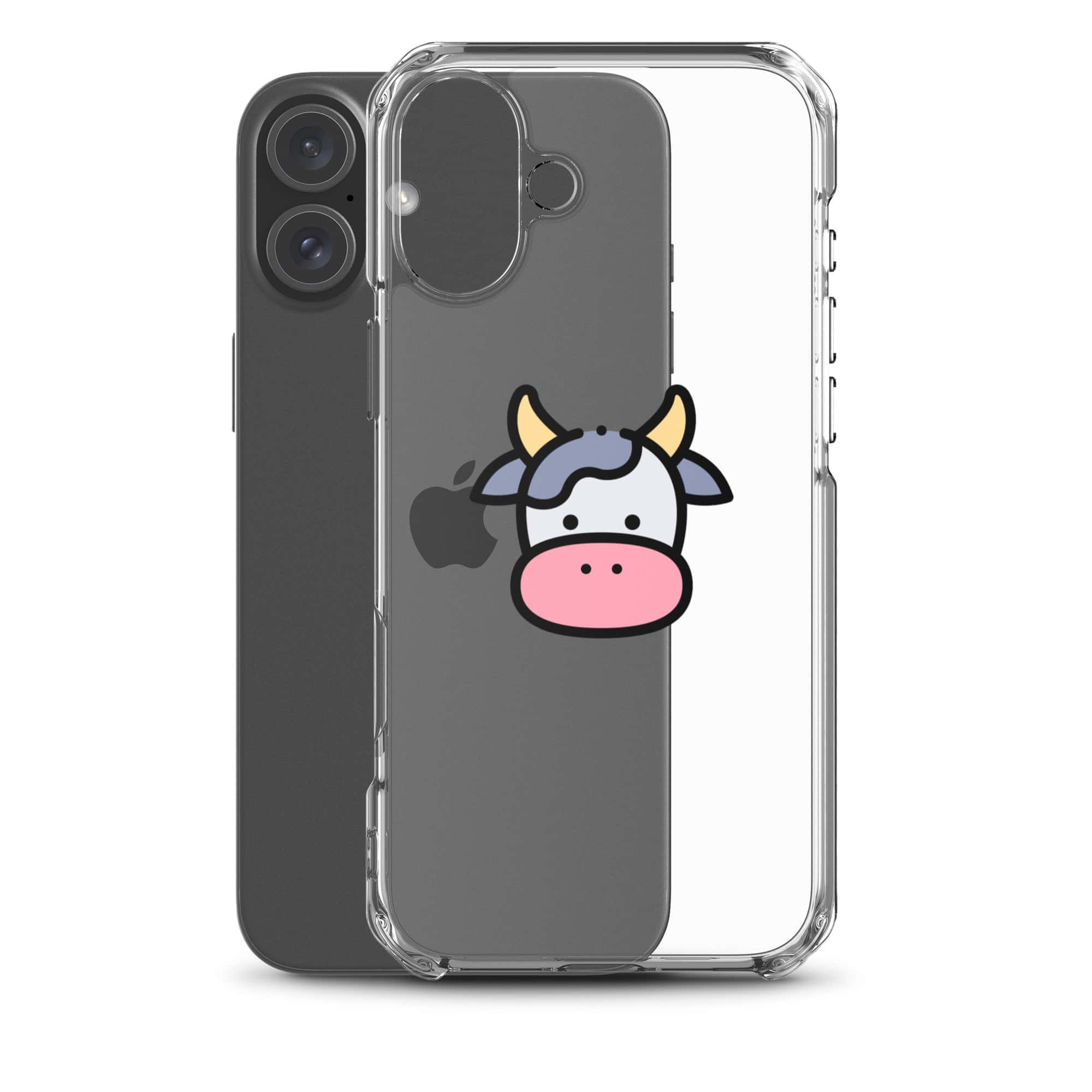Cover Trasparente iPhone® Cow Face-Smartphone-Biiply-Biiply