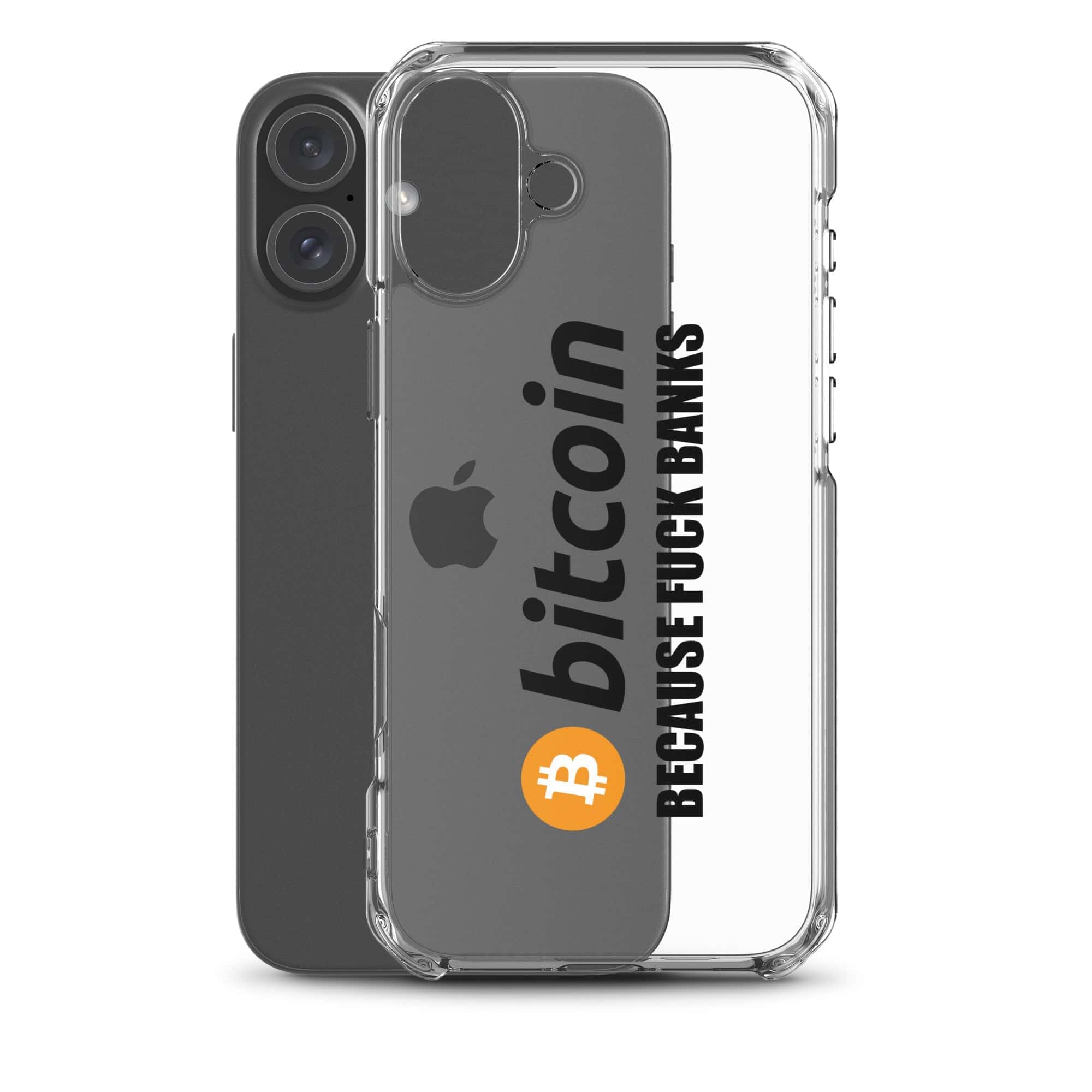 Cover Trasparente iPhone® Bitcoin Fuck Banks-Smartphone-Biiply-Biiply