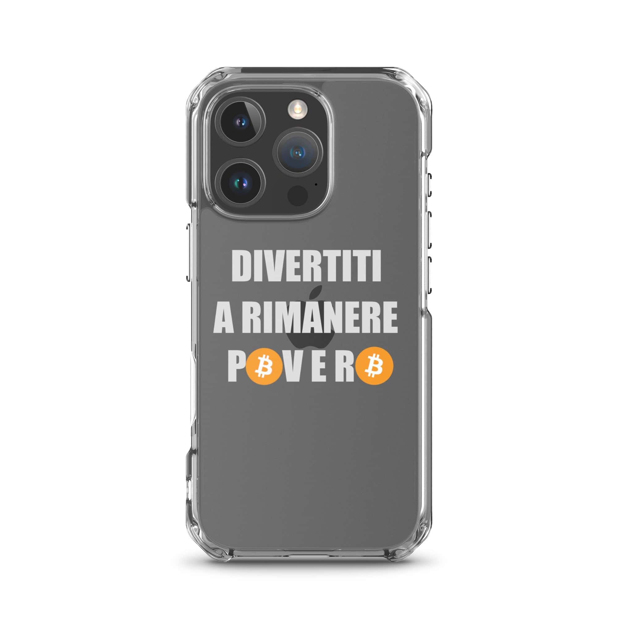 Cover Trasparente iPhone® Divertiti a Rimanere Povero-Smartphone-Biiply-iPhone 16 Pro-Biiply