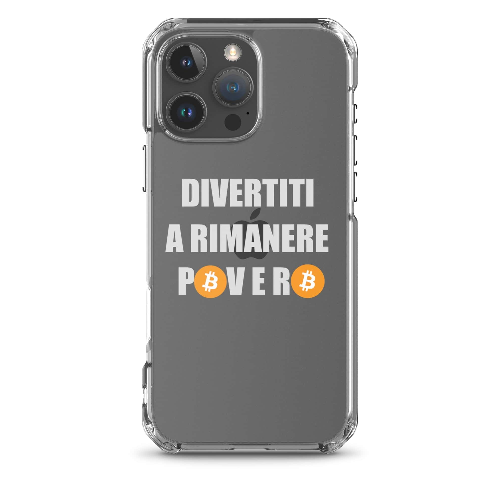 Cover Trasparente iPhone® Divertiti a Rimanere Povero-Smartphone-Biiply-iPhone 16 Pro Max-Biiply