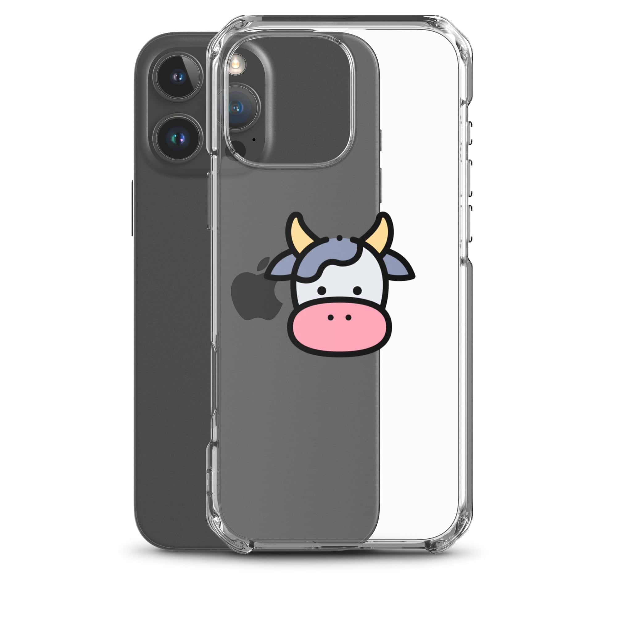 Cover Trasparente iPhone® Cow Face-Smartphone-Biiply-Biiply