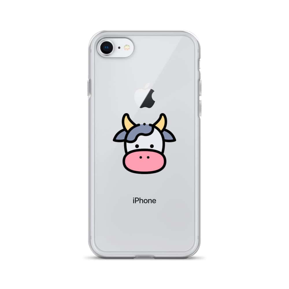 Cover Trasparente iPhone® Cow Face-Smartphone-Biiply-iPhone 7/8-Biiply