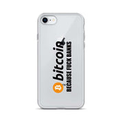 Cover Trasparente iPhone® Bitcoin Fuck Banks-Smartphone-Biiply-iPhone 7/8-Biiply