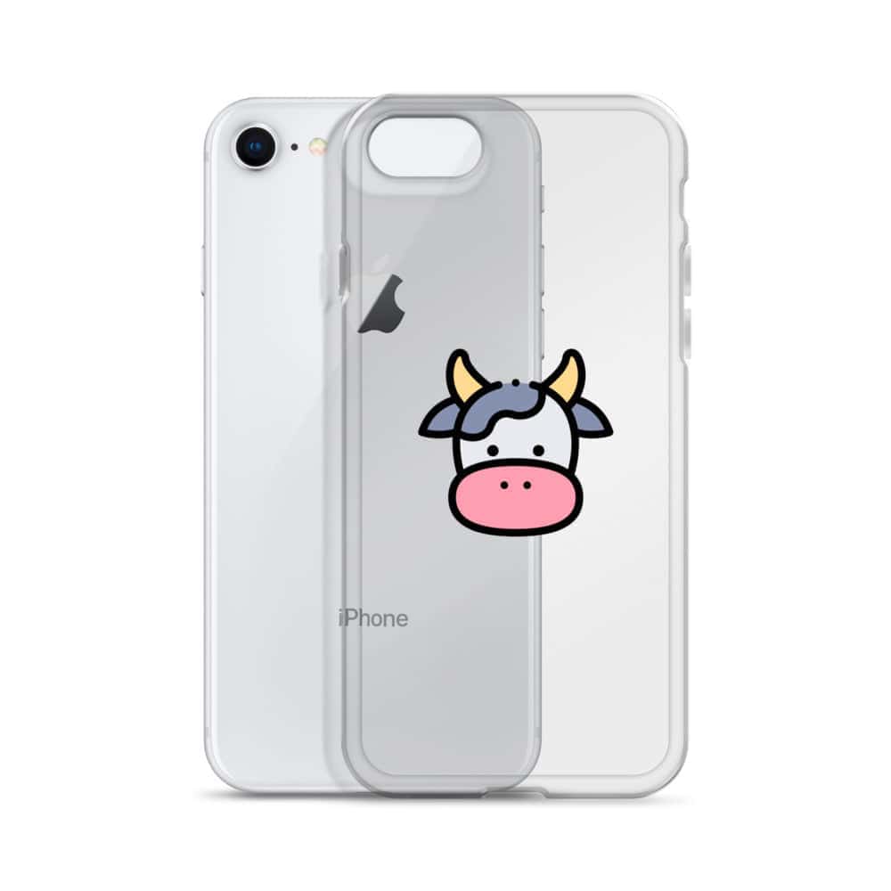 Cover Trasparente iPhone® Cow Face-Smartphone-Biiply-Biiply