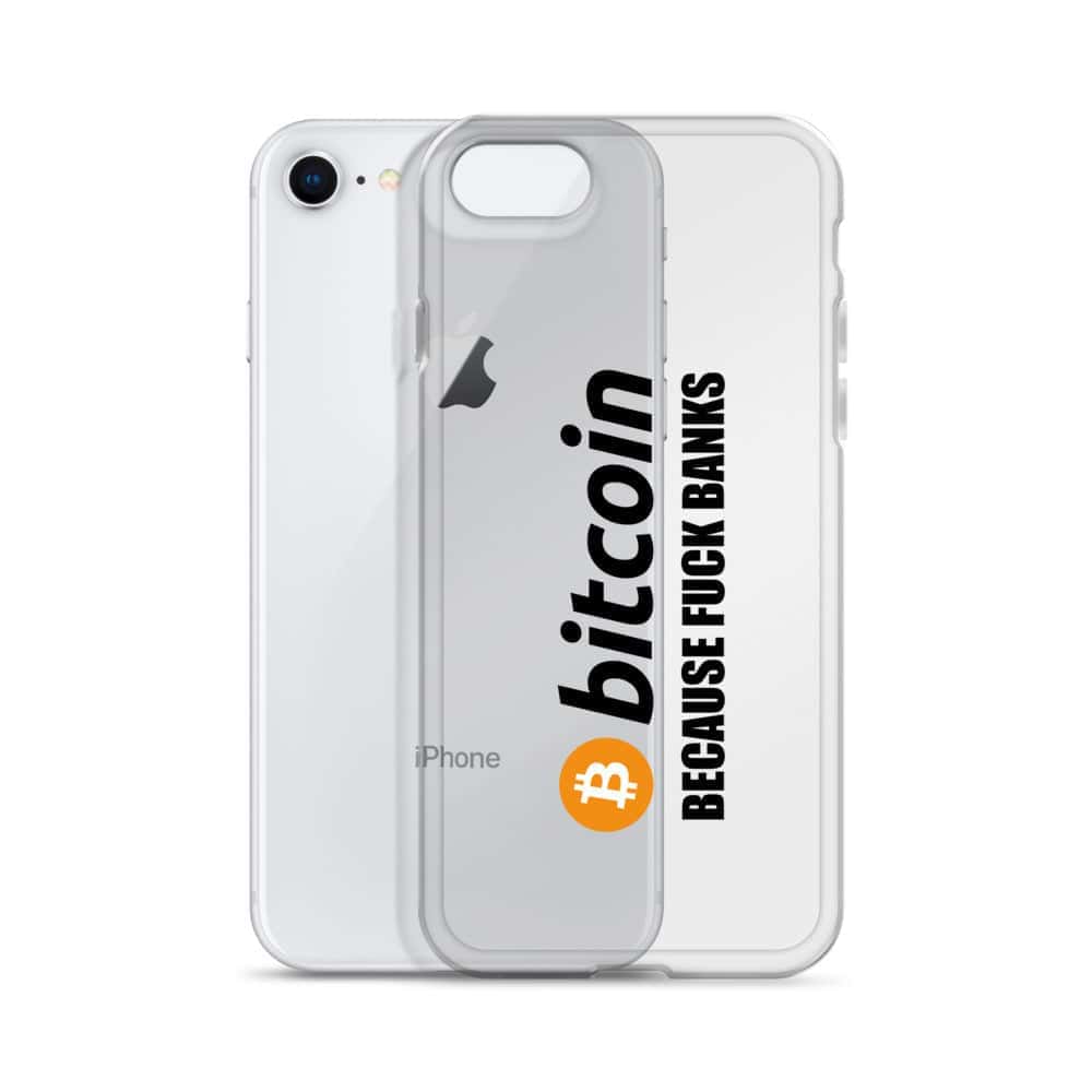Cover Trasparente iPhone® Bitcoin Fuck Banks-Smartphone-Biiply-Biiply
