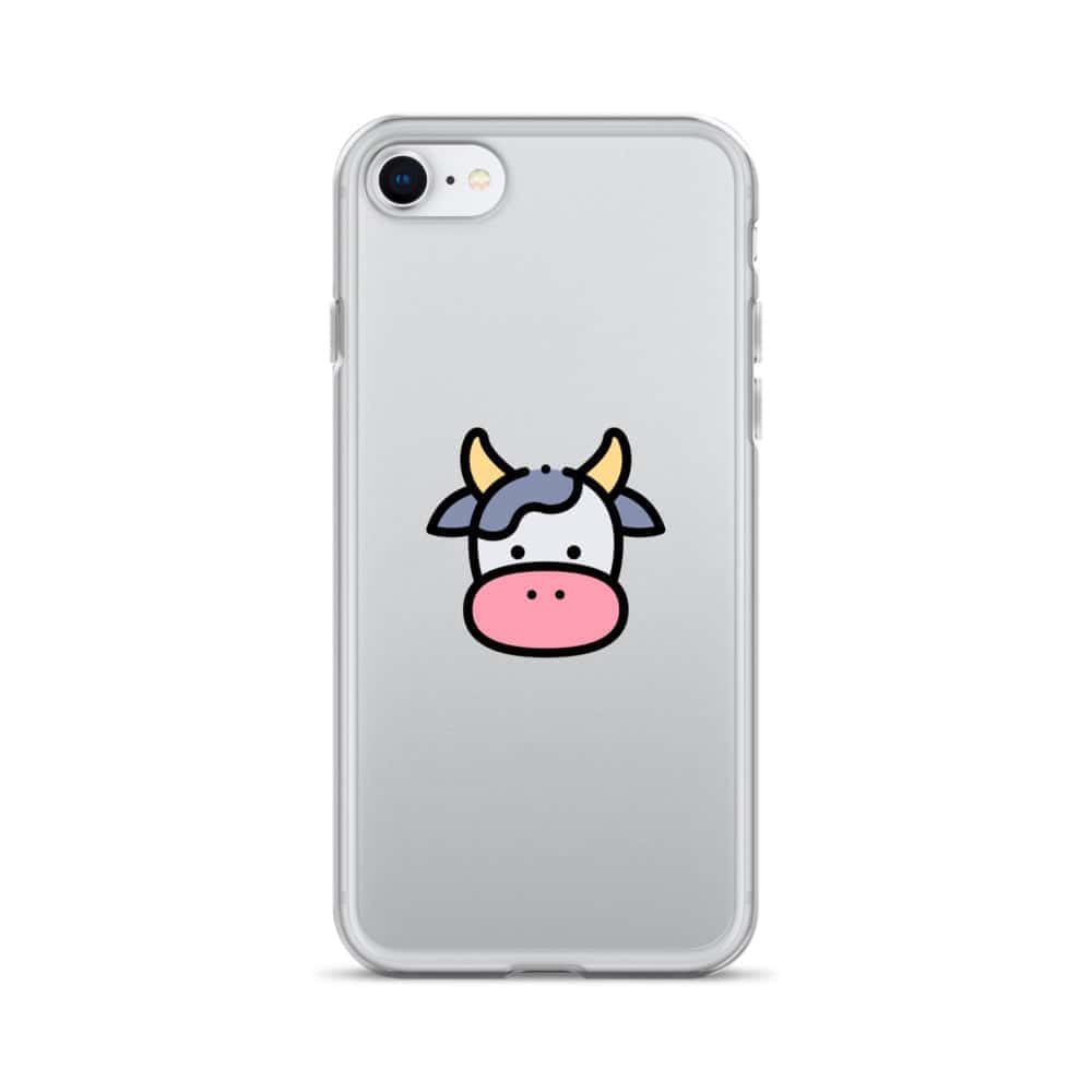 Cover Trasparente iPhone® Cow Face-Smartphone-Biiply-iPhone SE-Biiply